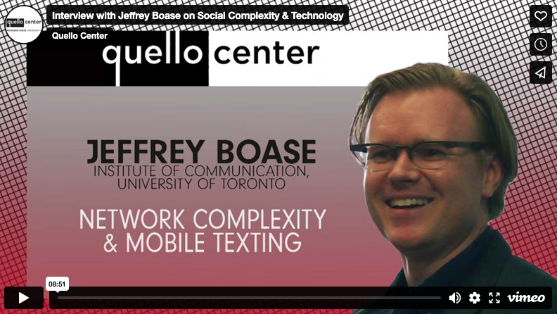 Jeffrey Boase Video Interview