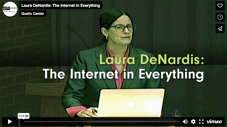 Video: Laura DeNardis: The Internet in Everything